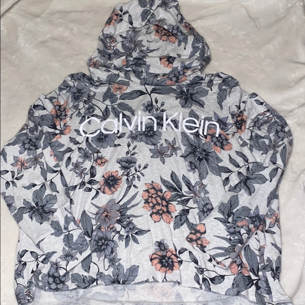 Calvin Klein floral hoodie